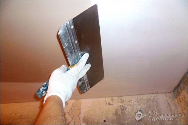 Фото - Выравнивание потолка своими руками — выравниваем поверхность потолка (+фото)